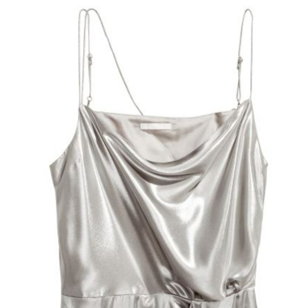 H&M shimmering Metallic dress